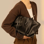 Sac cabas femme en cuir véritable – élégant et spacieux - Vignette | Sacs pour tous