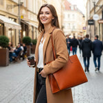 Sac cabas femme en cuir de vachette grand format - Vignette | Sacs pour tous