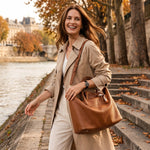 Sac cabas femme en cuir pleine fleur grand format - Vignette | Sacs pour tous