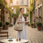 Sac cabas paille femme beige – grand format épaule - Vignette | Sacs pour tous
