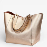 Sac cabas porté épaule femme – effet métallisé, spacieux et pratique - Vignette | Sacs pour tous