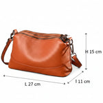 Sac à bandoulière femme cuir véritable compact - Vignette | Sacs pour tous