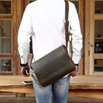 Sac en cuir vintage unisexe – élégance rétro et solidité du cuir véritable - Vignette | Sacs pour tous