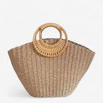 Sac en herbe tissée à la main – anse ronde et charme naturel - Vignette | Sacs pour tous