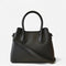Sac femme en cuir de vachette noir vu de face