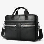 Sac ordinateur homme en cuir véritable – Élégance et robustesse pro - Vignette | Sacs pour tous
