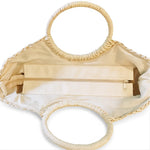 Sac en paille forme coquillage avec anses rondes - Vignette | Sacs pour tous