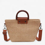 Sac en paille tressée avec anse rigide - Vignette | Sacs pour tous