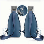 Sac de poitrine homme – toile Oxford avec port USB - Vignette | Sacs pour tous