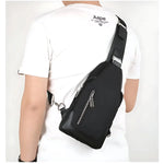 Sac de poitrine homme – toile Oxford avec port USB - Vignette | Sacs pour tous