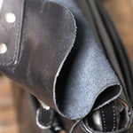 Sac à bandoulière en cuir noir mixte – élégance et solidité au quotidien - Vignette | Sacs pour tous