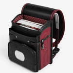 Sac Randoseru noir et rouge bicolore – Cartable japonais rigide - Vignette | Sacs pour tous