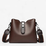 Sac seau femme en cuir PU ciré – chic et grande capacité - Vignette | Sacs pour tous