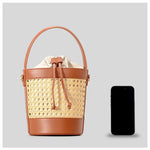 Sac seau en rotin bohème – tressé à la main & esprit naturel - Vignette | Sacs pour tous