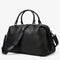Sac de voyage en cuir véritable grand format avec bandoulière réglable et doubles poignées