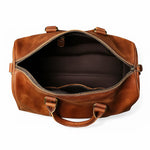 Sac de voyage en cuir véritable – Format compact élégant et pratique - Vignette | Sacs pour tous