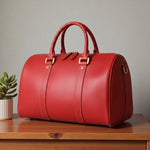 Sac de voyage en cuir véritable – Format compact élégant et pratique - Vignette | Sacs pour tous