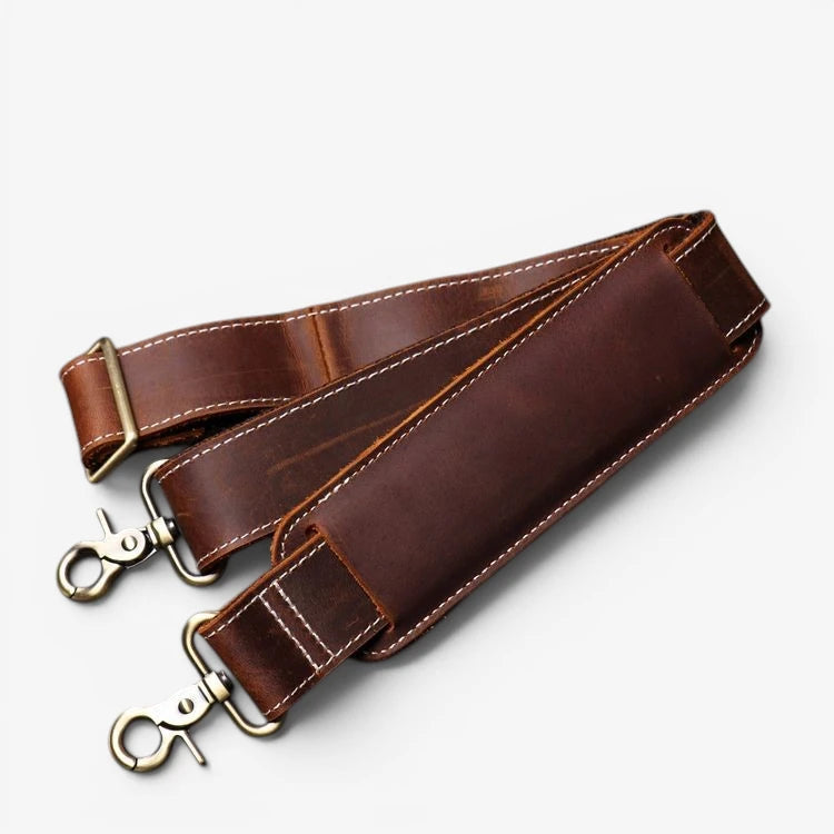 Bandoulière réglable et amovible du sac de voyage en cuir de vachette