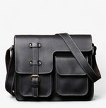 Cartable Homme en Cuir à Bandoulière – Style Rétro Authentique - Vignette | Sacs pour tous