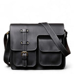Cartable Homme en Cuir à Bandoulière – Style Rétro Authentique - Vignette | Sacs pour tous