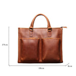 Porte-documents cuir homme double poche vintage - Vignette | Sacs pour tous