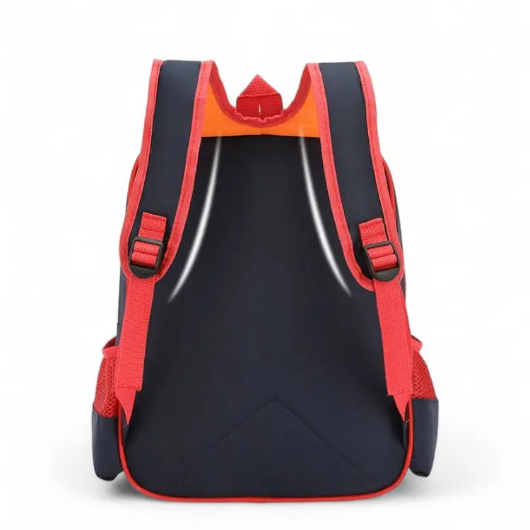 Vue arrière du sac à dos enfant avec bretelles épaisses et dos rembourré