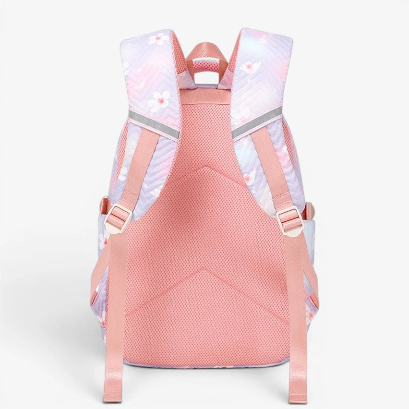 Dos rembourré du sac à dos scolaire ergonomique fille avec bretelles ajustables
