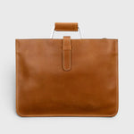 Sac porte-documents cuir marron – Poignée métallique élégante - Vignette | Sacs pour tous
