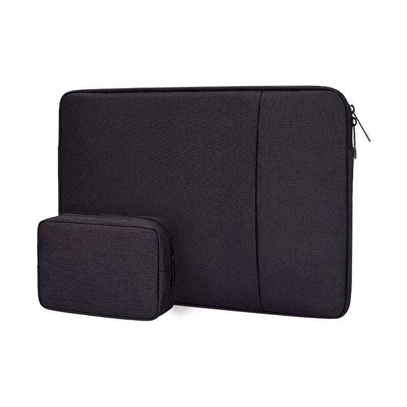 Housse ordinateur portable noire avec pochette assortie