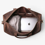 Sac de voyage en cuir de vachette pleine fleur vintage - Vignette | Sacs pour tous