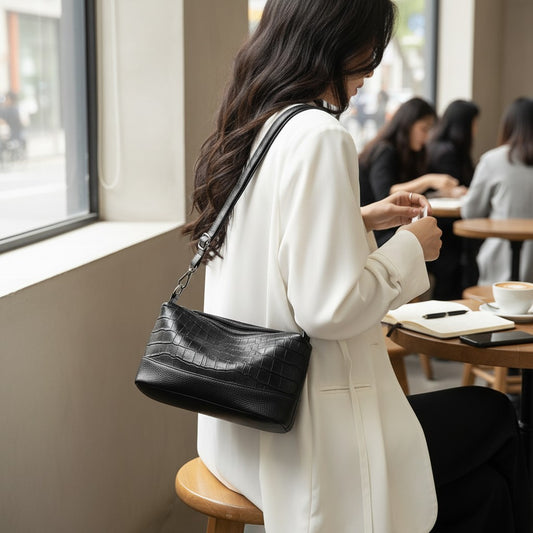 Sac bandoulière cuir vachette – Élégance urbaine