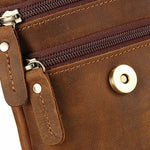 Pochette en cuir véritable à mousqueton  homme – Compacte & élégante - Vignette | Sacs pour tous