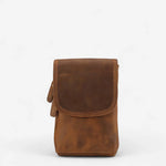 Pochette en cuir véritable à mousqueton  homme – Compacte & élégante - Vignette | Sacs pour tous