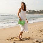 Pochette en paille tressée à rabat – Élégance bohème - Vignette | Sacs pour tous