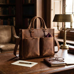 Porte-documents cuir homme double poche vintage - Vignette | Sacs pour tous