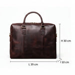 Porte-documents homme en cuir de vachette vintage - Vignette | Sacs pour tous