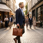 Porte-documents cuir homme double poche vintage - Vignette | Sacs pour tous
