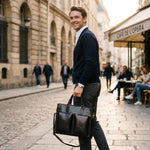 Porte-documents cuir homme double poche vintage - Vignette | Sacs pour tous