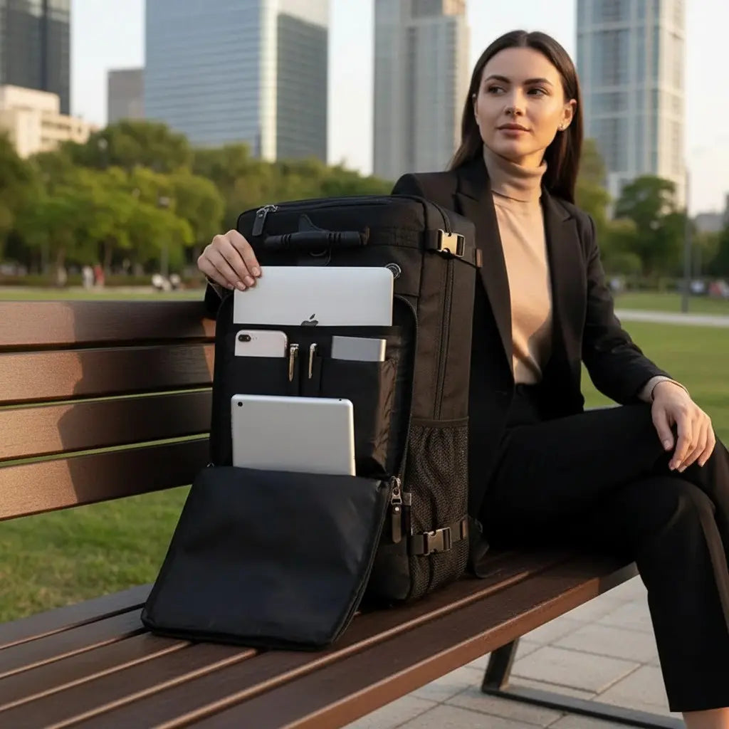 Sac à dos 50L avec compartiment ordinateur portable pour voyage