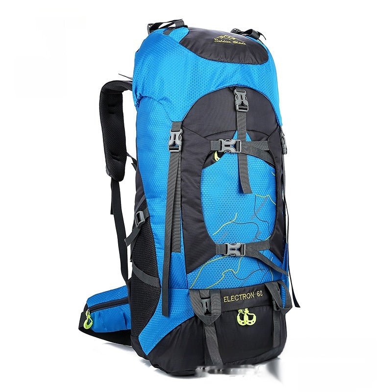 Sac à dos randonnée 75L bleu – Utilisation en extérieur – Modèle homme trekking alpin