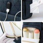 Sac à dos à langer grande capacité avec port USB – pratique & moderne - Vignette | Sacs pour tous