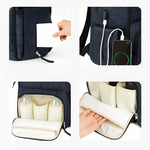 Sac à dos à langer grande capacité avec port USB – pratique & moderne - Vignette | Sacs pour tous