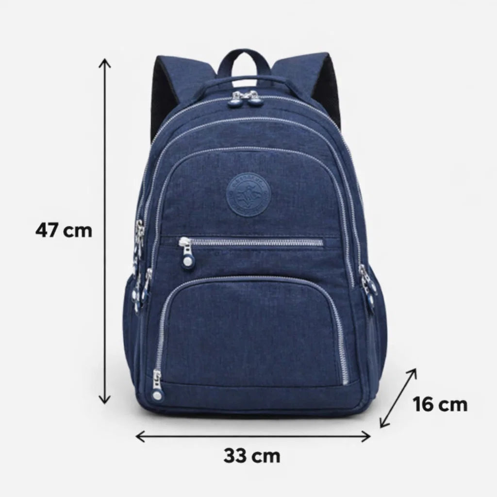 Dimensions sac à dos collège bleu marine 33 x 16 x 47 cm