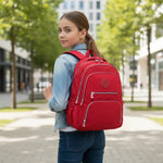 Sac à dos collège fille rouge grande capacité - Vignette | Sacs pour tous