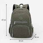 Sac à dos collège kaki grande capacité - Vignette | Sacs pour tous