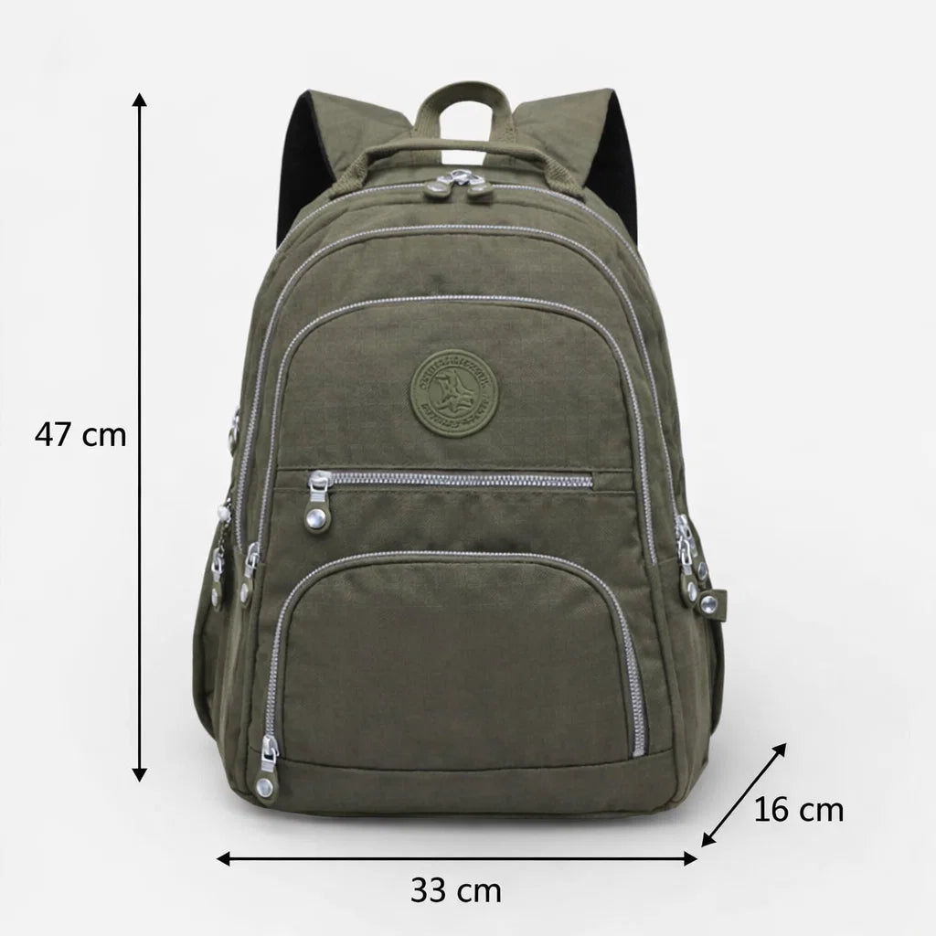 Dimensions sac à dos collège kaki 33 x 16 x 47 cm