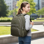 Sac à dos collège kaki grande capacité - Vignette | Sacs pour tous