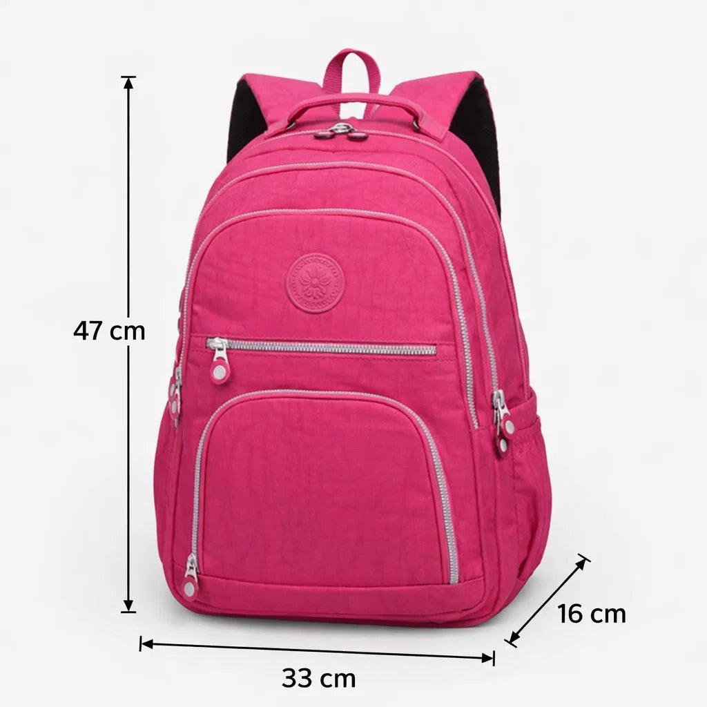 Dimensions du sac à dos scolaire rose 35L 33 x 16 x 47 cm