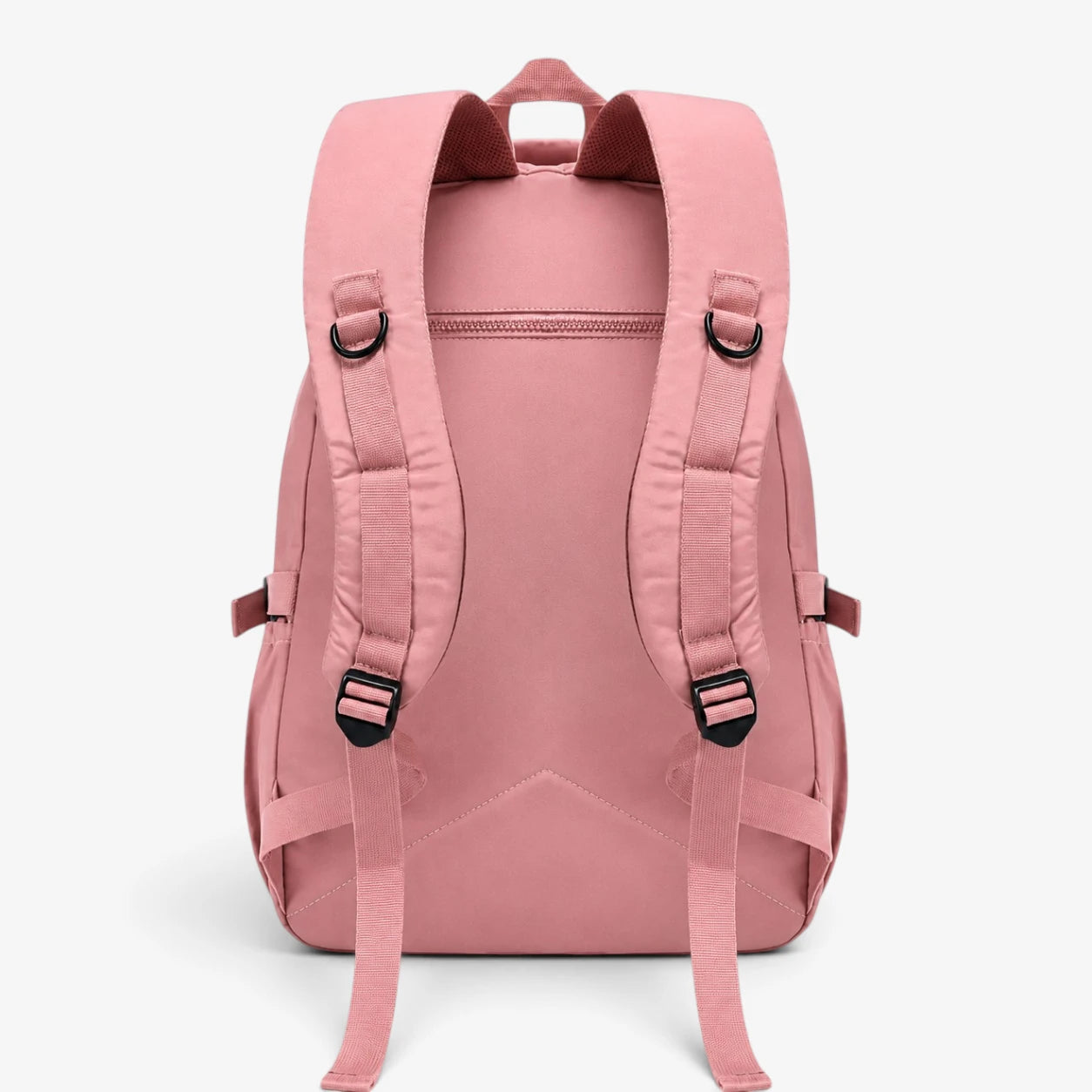 Dos du sac à dos collège rose avec bretelles rembourrées ajustables