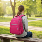 Sac à dos collège fille rose grande capacité - Vignette | Sacs pour tous